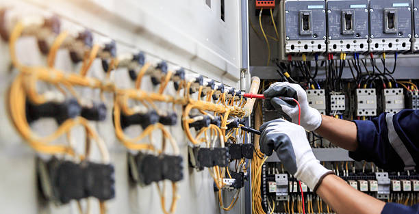 Professional Electrician technician working in Charlotte, TX